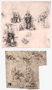 Adoration of the Child, c1483 by Leonardo da Vinci