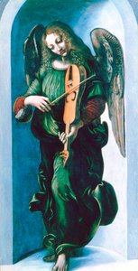 An Angel in Green with a Vielle, c. 1500
