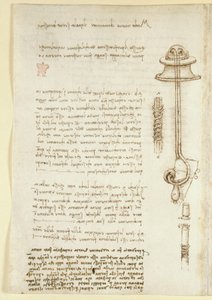 Notes and sketches illustrating Leonardo