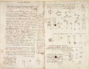 Notes and diagrams on mechanics, entitled 