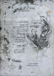 Coition of Hemisected Man and Woman, Facsimile Copy by Leonardo da Vinci