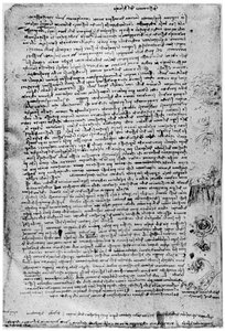 Description of the Great Flood by Leonardo da Vinci