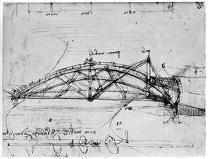 Design for a Parabolic Swing Bridge, 1480-1490