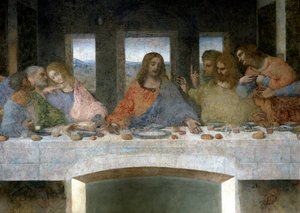 Detail (The Last Supper) by Leonardo da Vinci