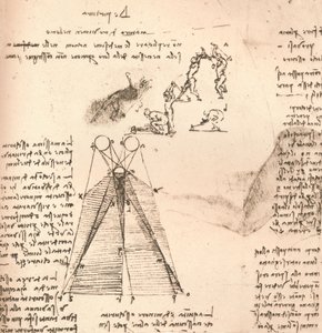 Diagram Illustrating the Theory of Light and Shade and Sketches of Figures, c1472-c1519 1883 by Leonardo da Vinci