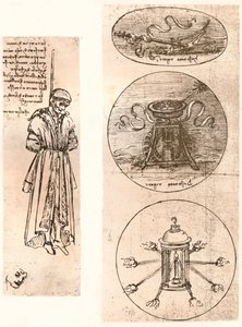 Drawings of Bernardo di Bandino Baroncelli Hanged, and Emblems