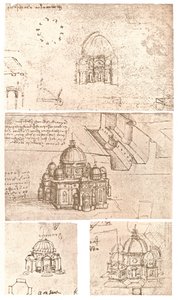 Four Drawings of Ecclesiastical Architecture by Leonardo da Vinci