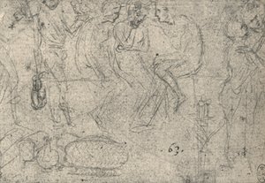 Group of Figures in Conversation by Leonardo da Vinci