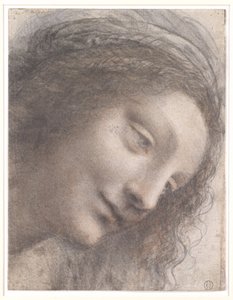 Head of Virgin by Leonardo da Vinci