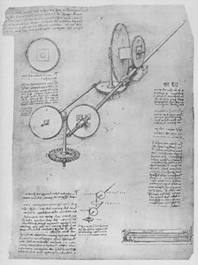 Machine for Shaping Iron Rods for Making Cannon, c1480 1945 by Leonardo da Vinci
