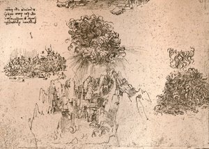 Representation of natural phenomena by Leonardo da Vinci
