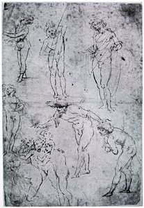 Studies for The Adoration of the Magi by Leonardo da Vinci