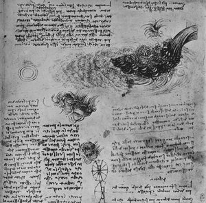 Studies of the Formation of Water in Motion by Leonardo da Vinci