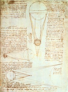 Studies of the Illumination of the Moon, fol. 1r from Codex Leicester, c.1506-08 by Leonardo da Vinci