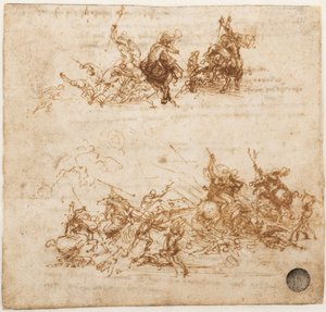 Study for the Battle of Anghiari by Leonardo da Vinci