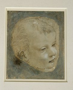 Head of a Child in Three-Quarter View to the Right