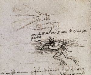 The Palm and the Buoy, Codex Atlantic by Leonardo da Vinci