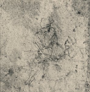 Two Figures in Conversation by Leonardo da Vinci