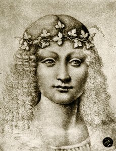 Head of a Girl Wreathed with Vine