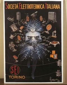 Electroheat Italian Company Advertising Poster by Leonetto Cappiello