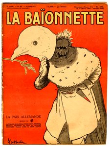 Cover of La Baionnette, Satirical in Colors by Leonetto Cappiello