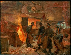In the Steelworks by Leonhard Sandrock