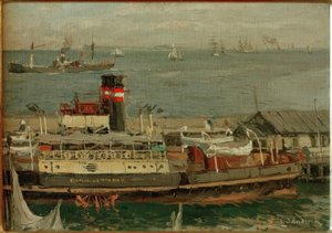 Paddle Steamer at the Pier
