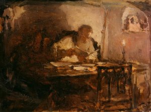 Leo Tolstoy in His Study