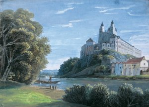 View of Melk Abbey by Leopold Blonder