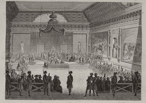 Assembly of the Notables, engraved by Antoine Auguste Ernest Hebert by Leopold Flameng