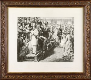 The Road to Ruin: Ascot by Leopold Flameng
