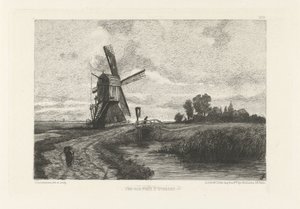 View of the Countryside near Utrecht A View Near Utrecht (title on object) by Leopold Lowenstam