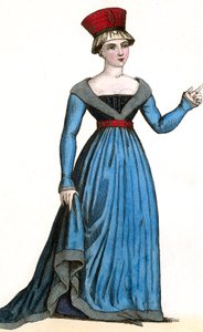 Marie de Fayel wife of Renaud-de-Nanteuil and mother of Marguerite-de-Nanteuil, under the reign of Charles VII