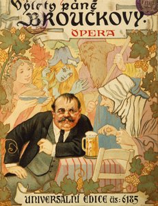 Title page of Vylety pane Brouckovy by Leos Janacek