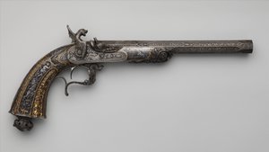 Percussion Exhibition Pistol, French, Paris, dated 1849