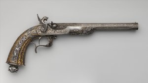 Percussion Exhibition Pistol, French