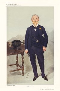 Sir David Lionel Goldsmid-Stern-Salomons - Portrait Standing by Leslie Matthew (1851 1922) Ward