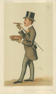 Sir John Christopher Willoughby, High Princes, 6 September 1884 (Vanity Fair cartoon) by Leslie Matthew Ward