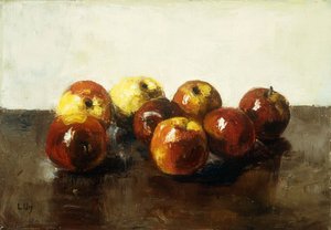 A Still Life of Apples by Lesser Ury