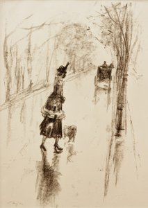 Girl with Dog