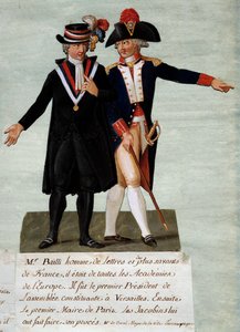 Representation of Jean Sylvain Bailly, president of the Constituent Assembly of Versailles and then mayor of the city of Paris