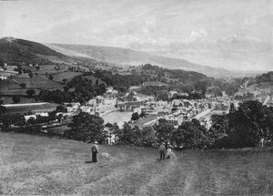 Llangollen and Crow Castle, c1896 by Lettsome and Sons