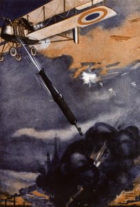 WW1: bomb launched by an airplane by Leven & Lemonier