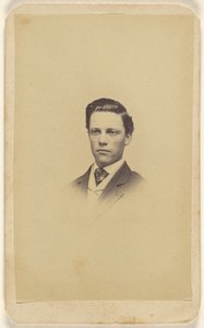 Unidentified Young Man, Printed in Vignette-Style