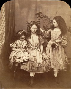 Flora Rankin, Irene MacDonald, and Mary Josephine MacDonald at Elm Lodge by Lewis Carroll