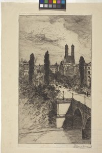 Maximiliam Street And Frauenkirche, Munich, Bavaria