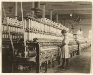 Fourteen Year Old Spinner, Brazos Valley Cotton Mill, West Texas
