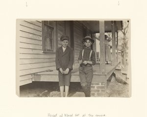 Morris Small and John Lewis, Chester, South Carolina by Lewis W. Hine