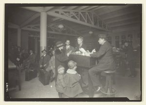 German Family, Interpreter and Recorder at Ellis Island