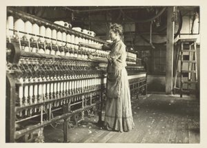Old-Time Spinner in Southern Cotton Mill by Lewis Wickes Hine